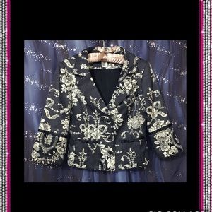 NWOT WHBM tapestry blazer
